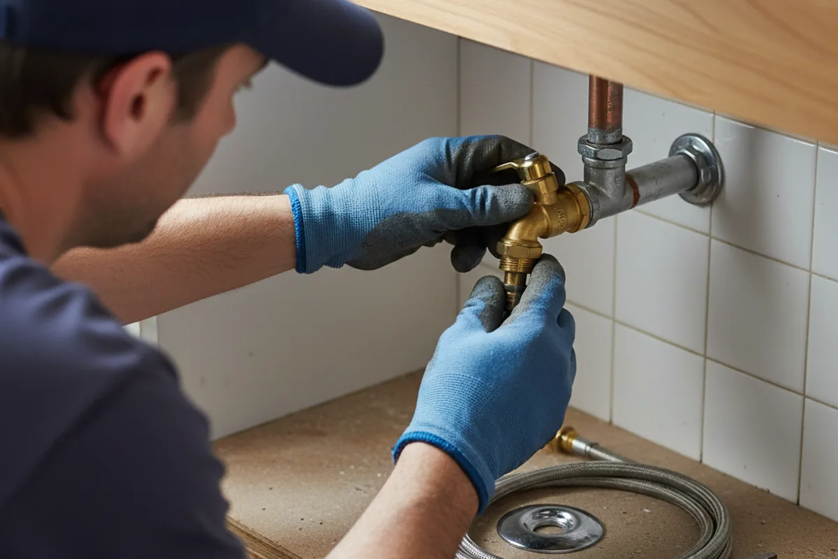 Shutoff valve and fitting work during Faucet and Fixture Repair in East Mc Keesport